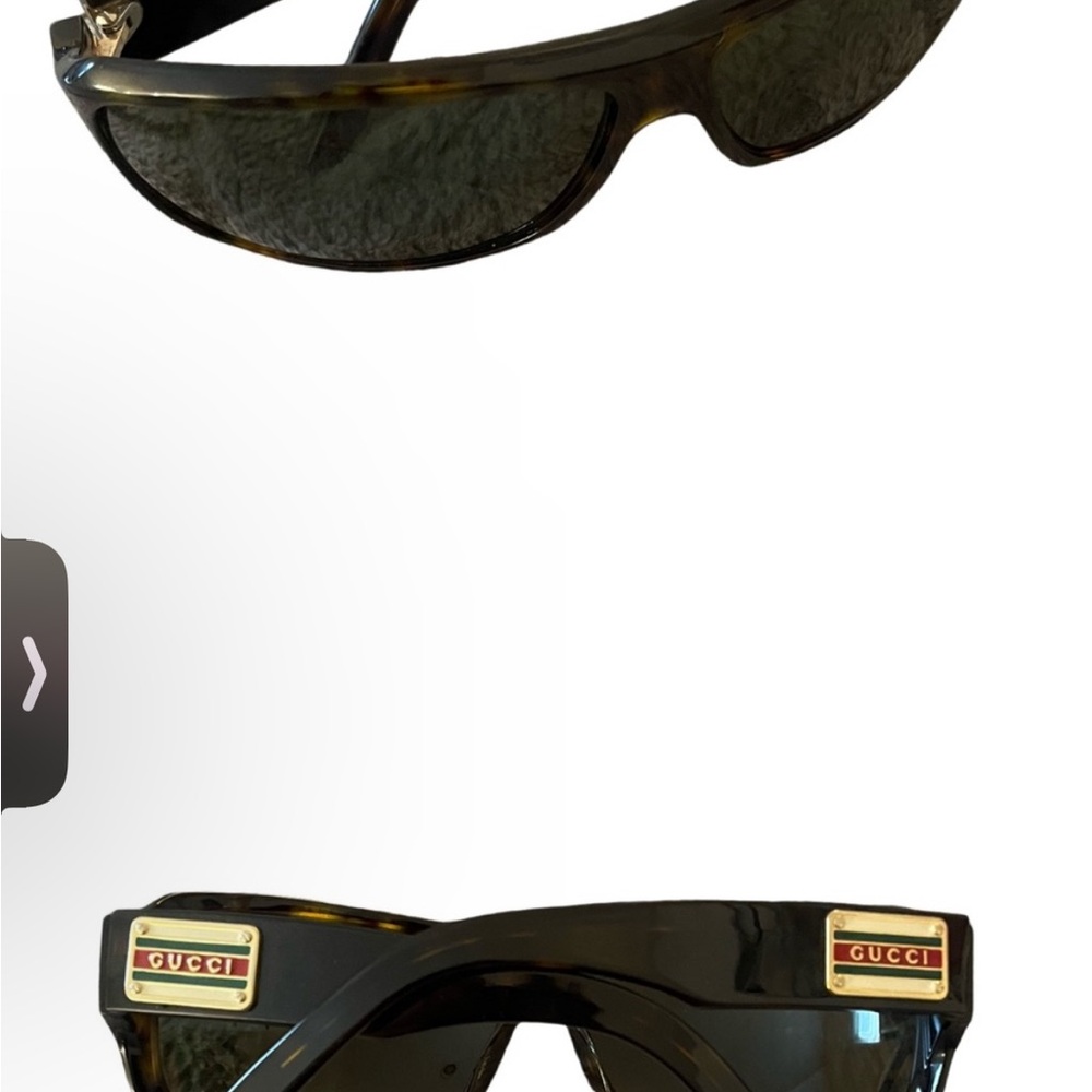 Gucci Black and Gold Women's Sunglasses